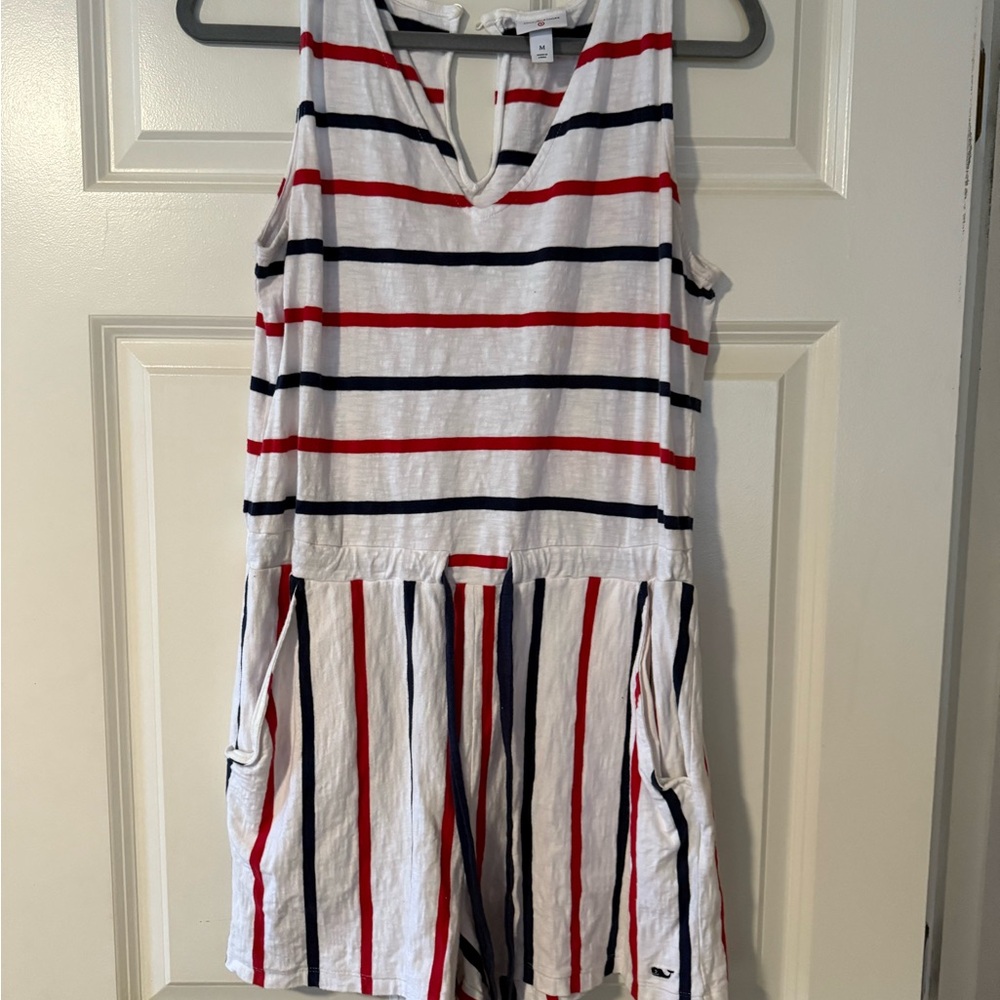 Vineyard Vines Striped Sleeveless Romper